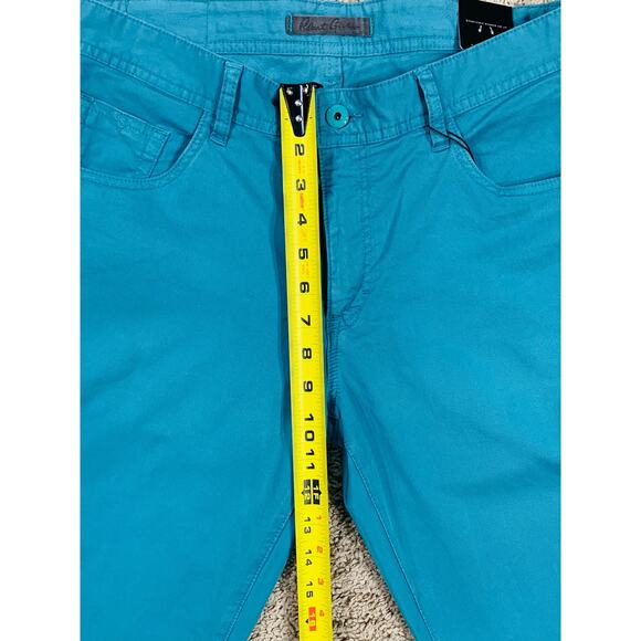 NEW - Robert Graham Women’s “The Perfect Fit” SEATON style TEAL Size 31 pants - Picture 3 of 9